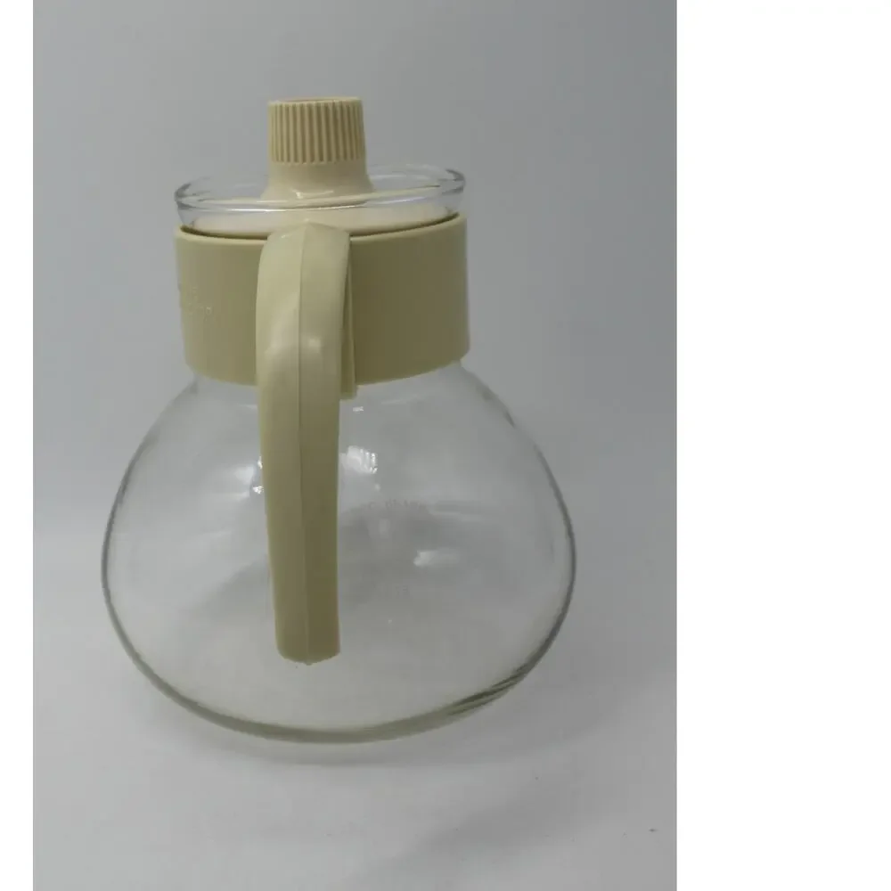 Vtg‎ Micro-Kettle Gemco Cream Coffee Tea Maker D-12 Heat Resistant Made in USA